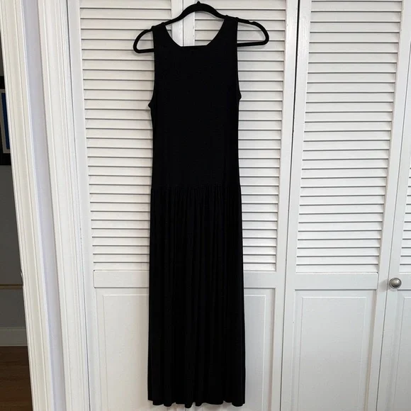 See You Monday Black Sleeveless Drop Waist Maxi Dress - Picture 2 of 5